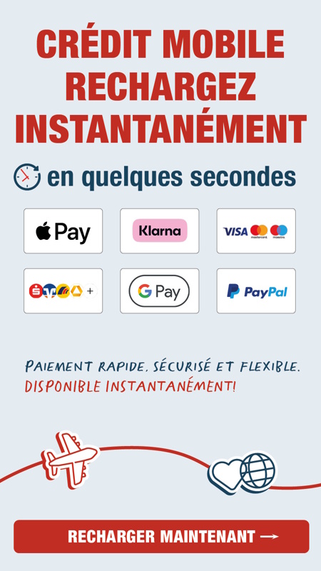 Popup: Handyguthaben sofort aufladen
