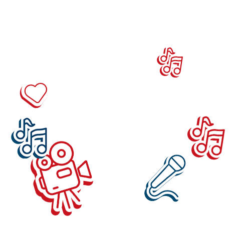 Illustration mit Schriftzug "Carwash Concerts"