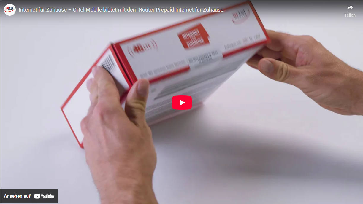 Screenshot: Youtube-Video "Internet für Zuhause" (deutsch/ german)